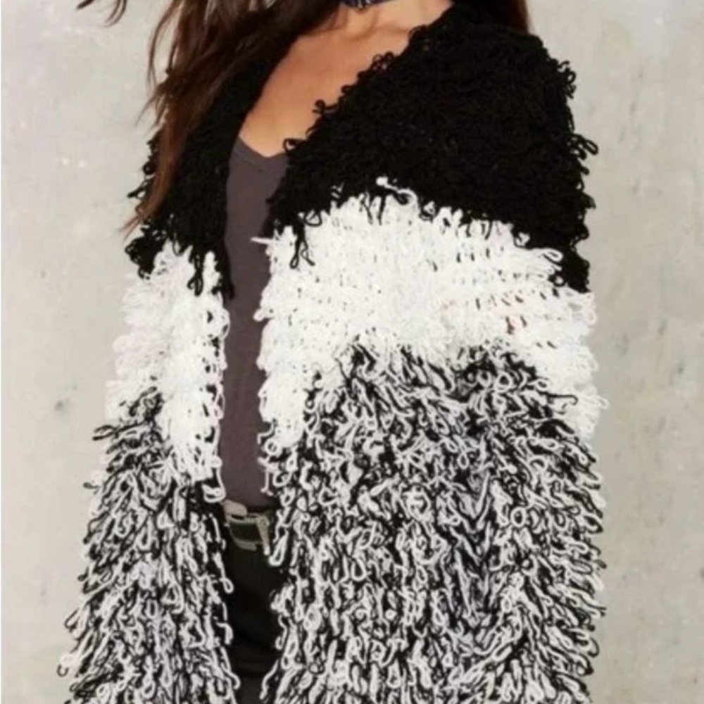 Stylish Black and White Women's Sweater